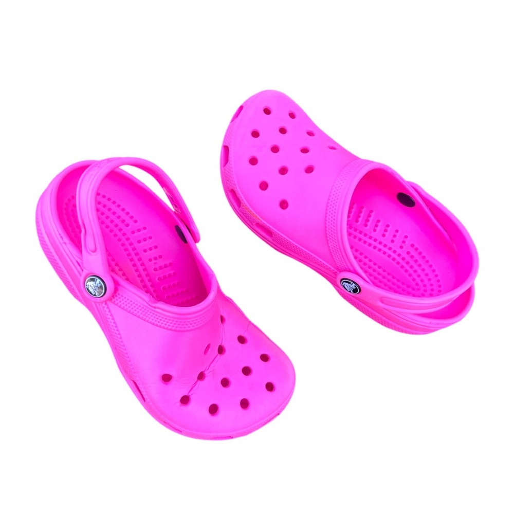 Crocs Unisex Adult Classic Clogs Size M 3 W 5 Pink Sandals